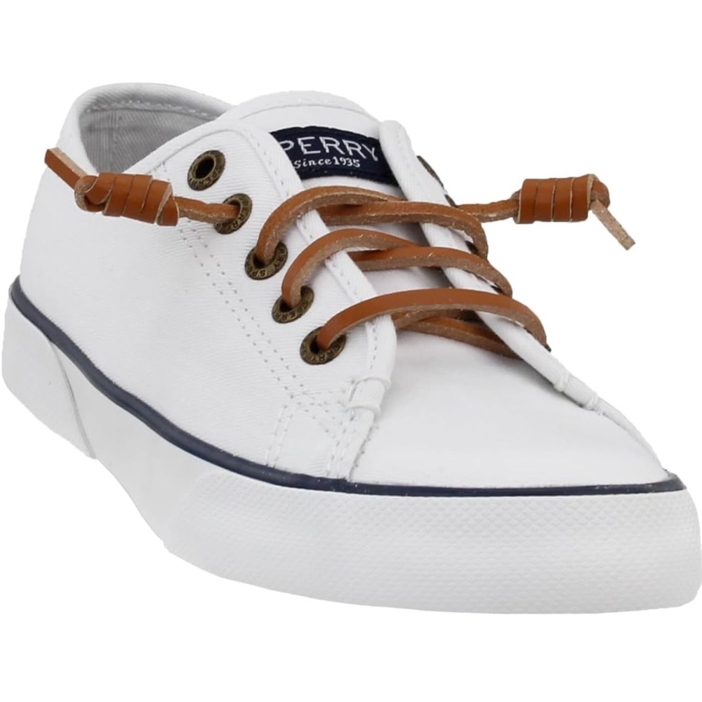 Sperry women’s pier view sneaker canvas size 8 white low top